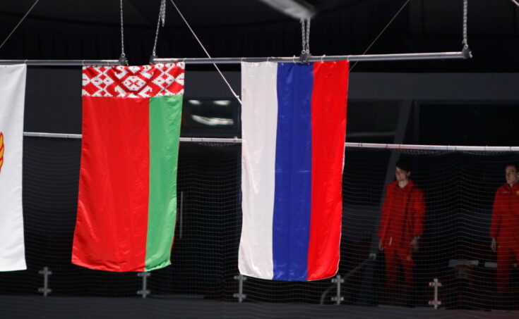 Флаги России и Белоруссии, Global Look Press
